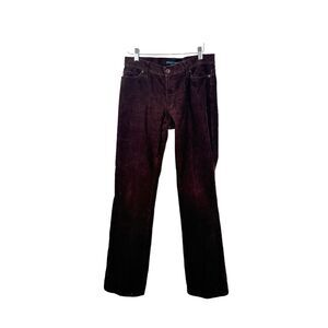 Ralph Lauren Blue Label Brown Corduroy Jeans Low Rise Vtg Y2K Womens Size 6
